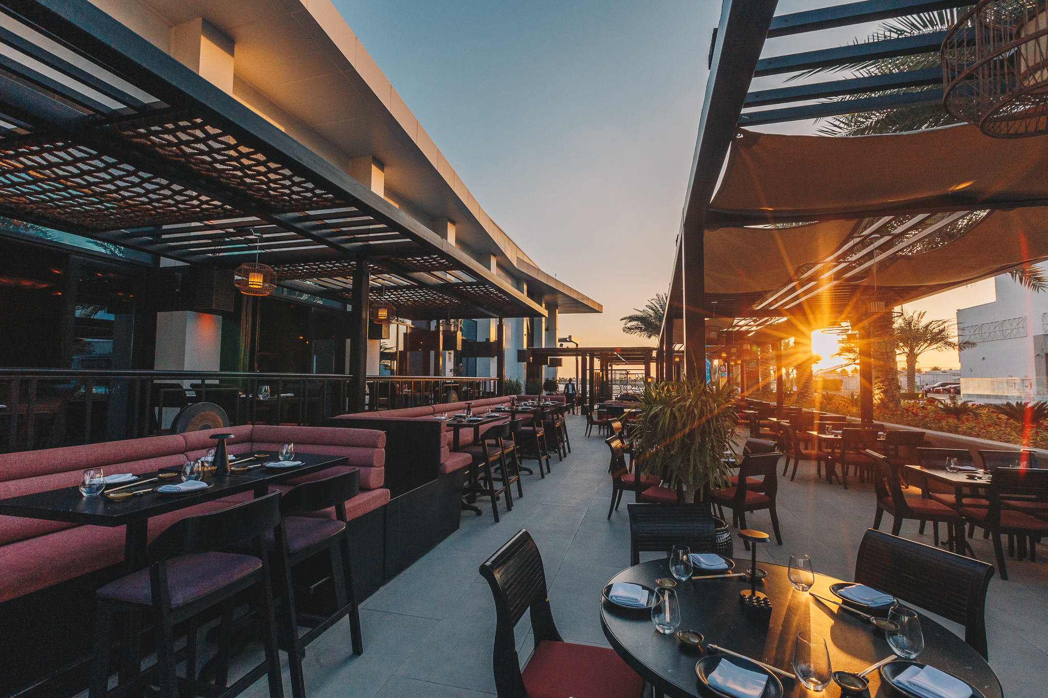 Terrace at Spice Route Brunch in Asia Asia Yas Bay Abu Dhabi