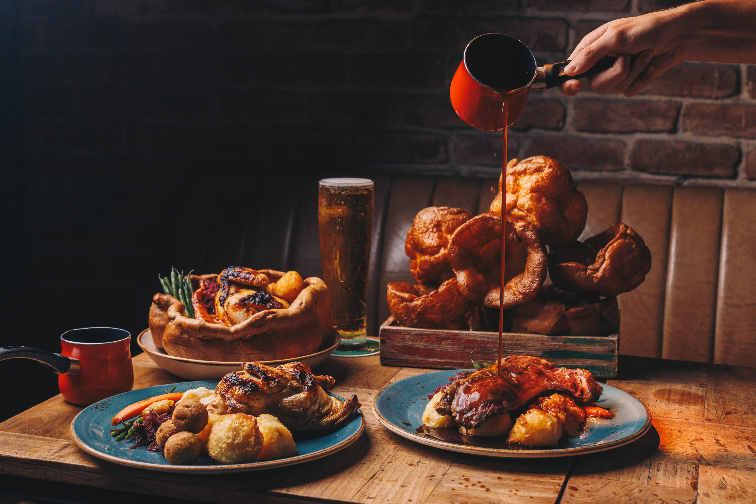 Food at Sunday Roast in Lock, Stock & Barrel BArsha Heights